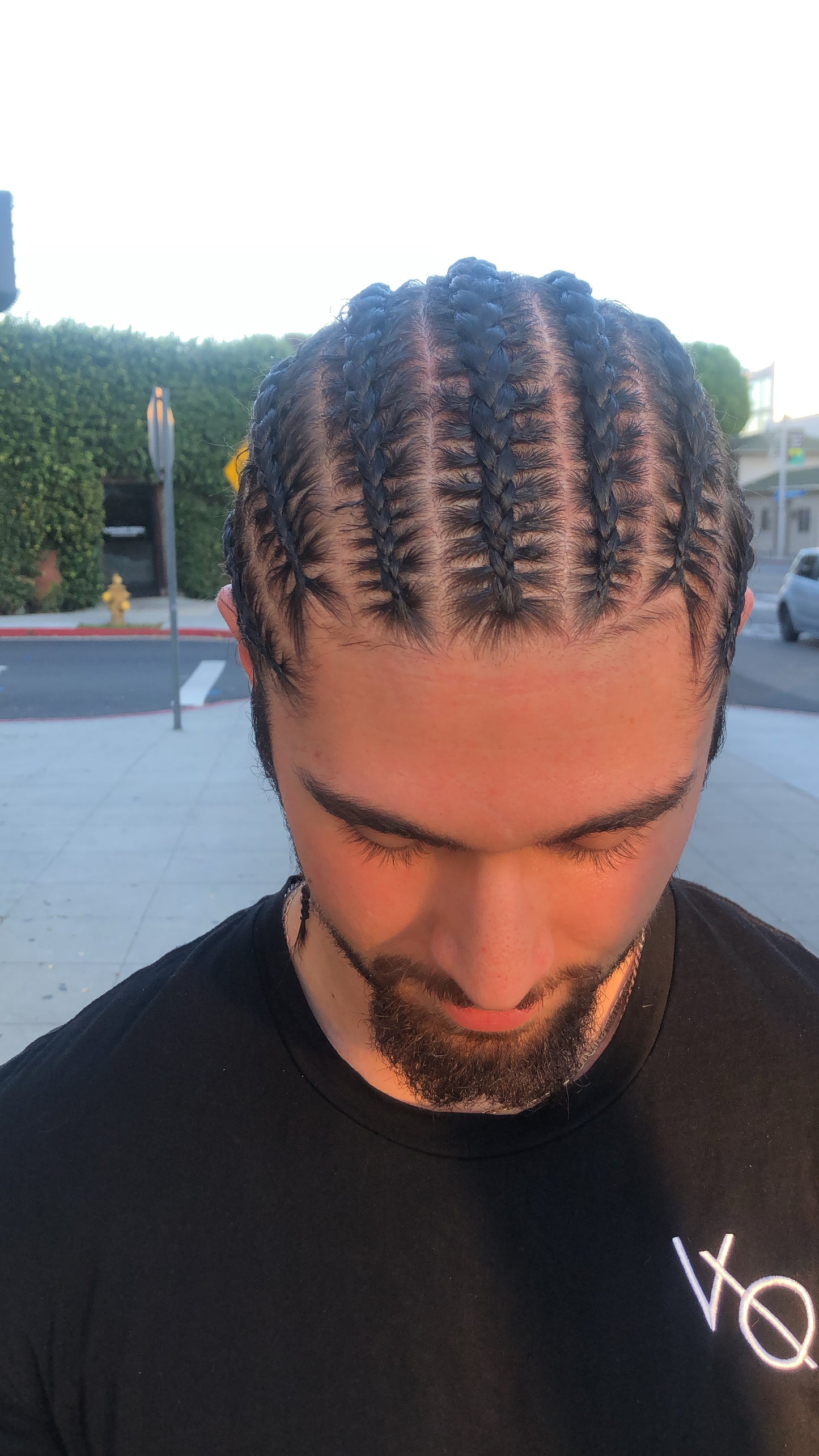 Menz Braids Take down Re-do