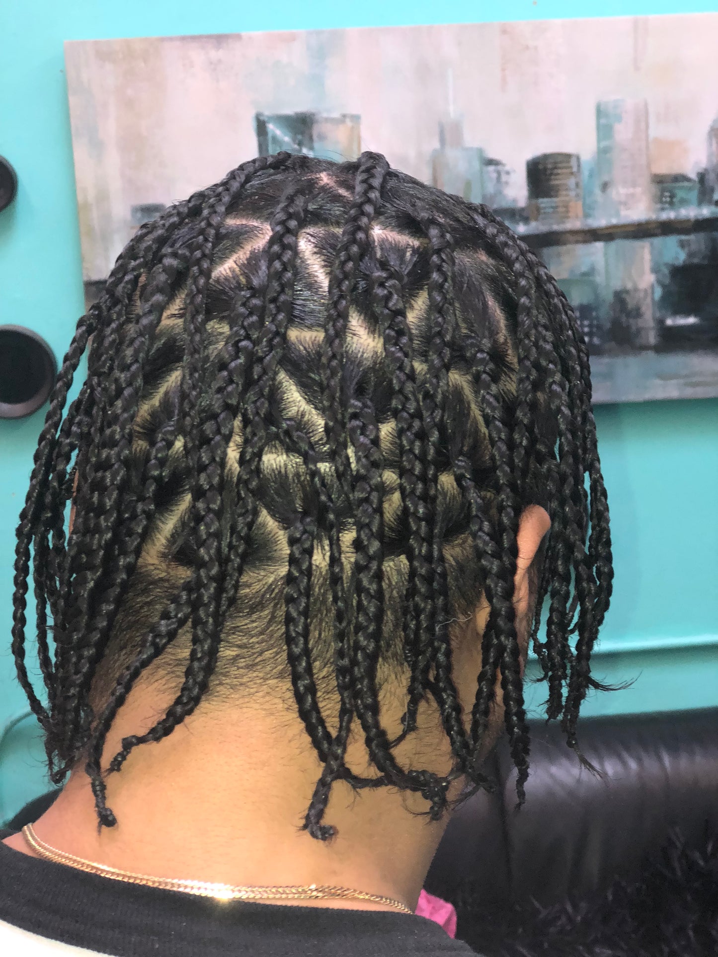 Menz Braids Take down Re-do