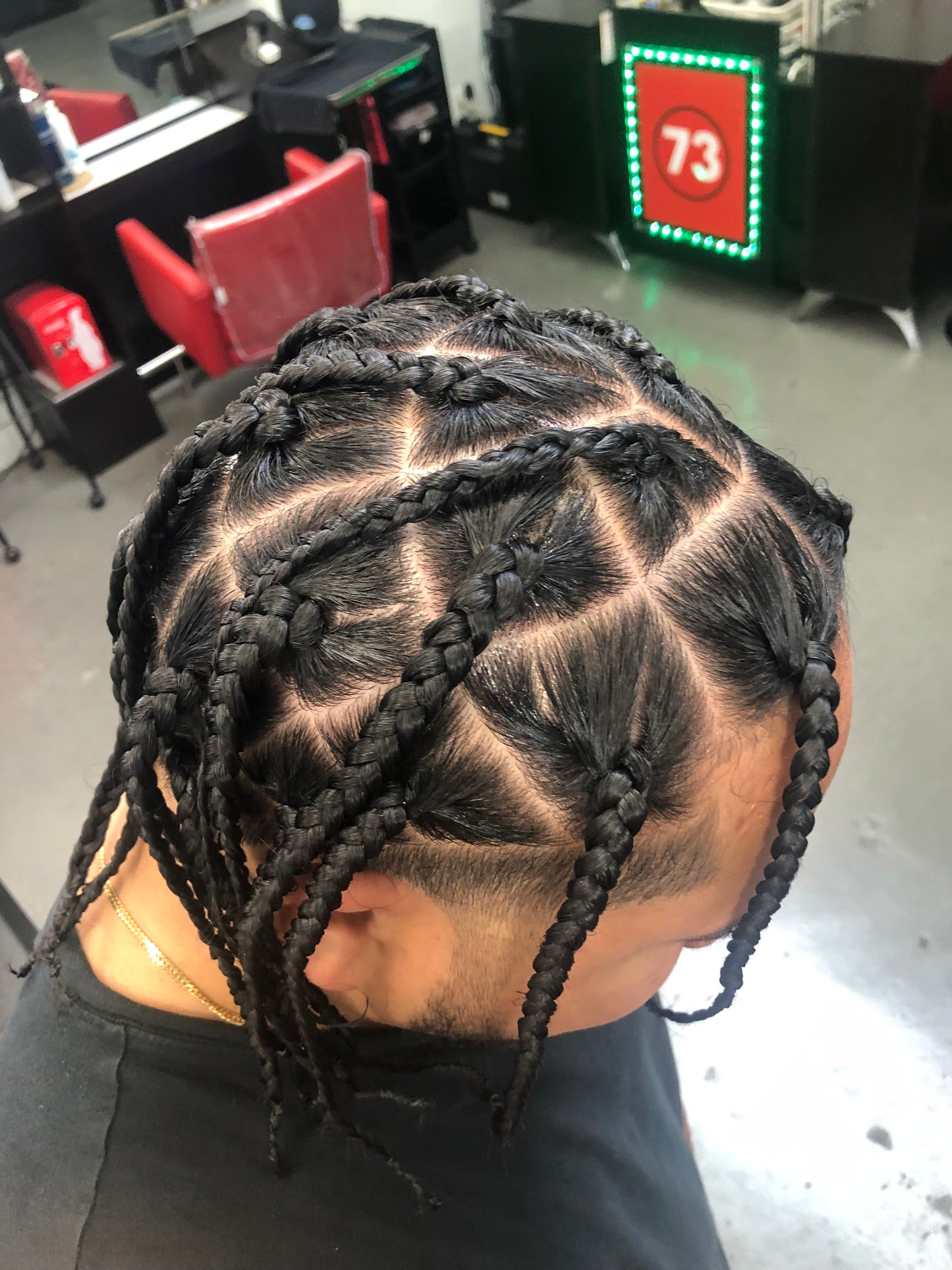 Menz Braids Take down Re-do