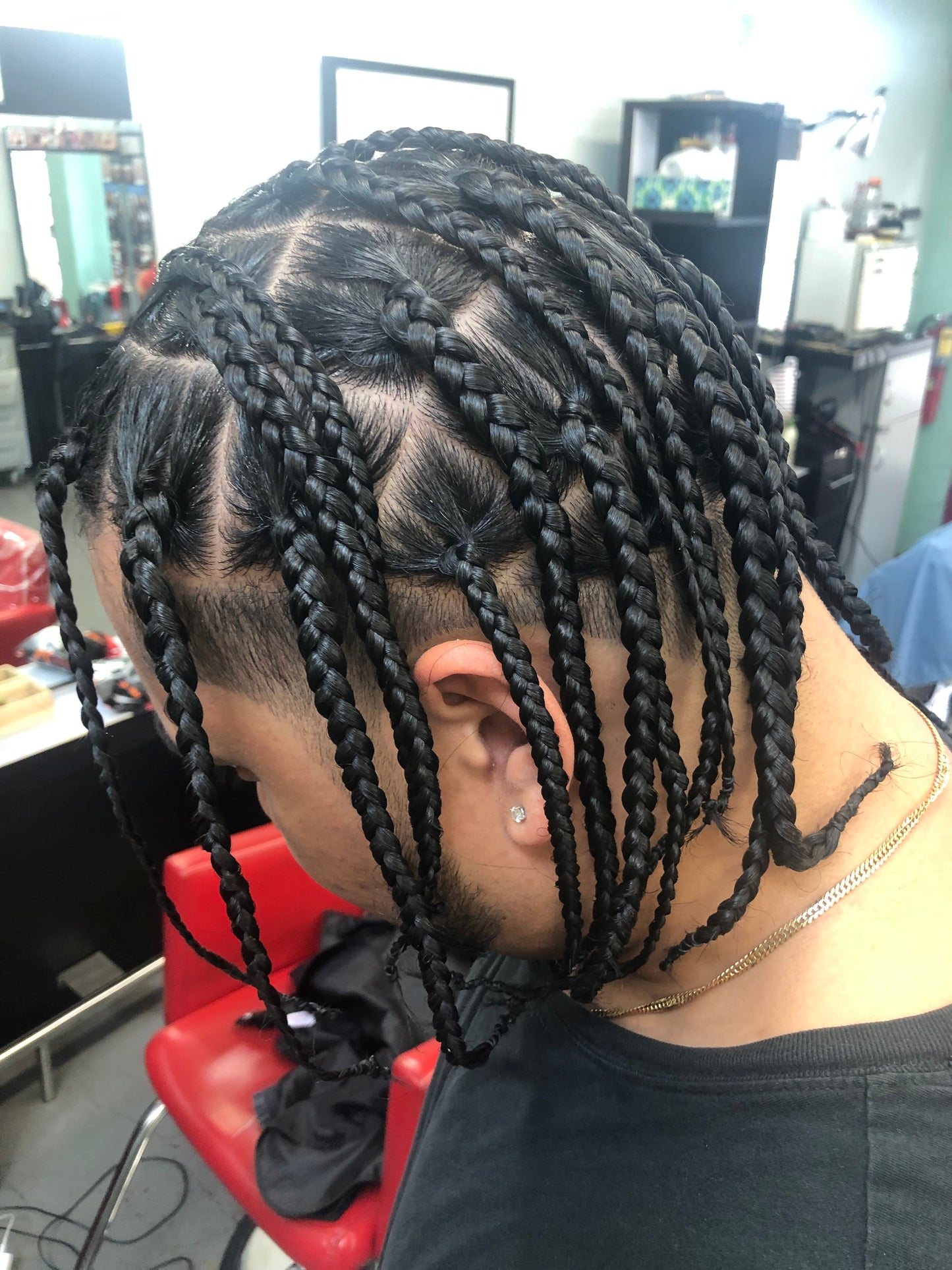 Menz Braids Take down Re-do